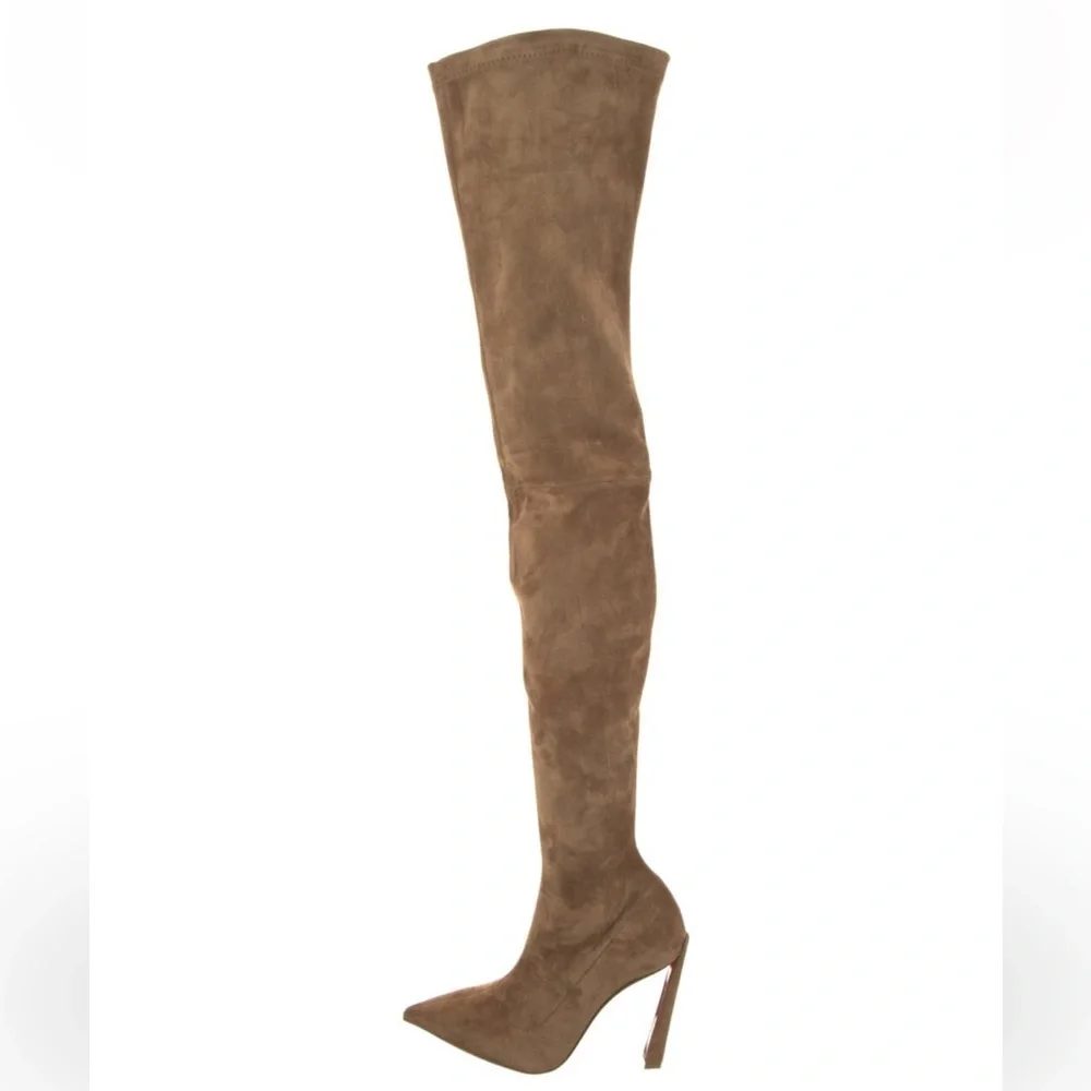 Christian Louboutin Suede Thigh high boots